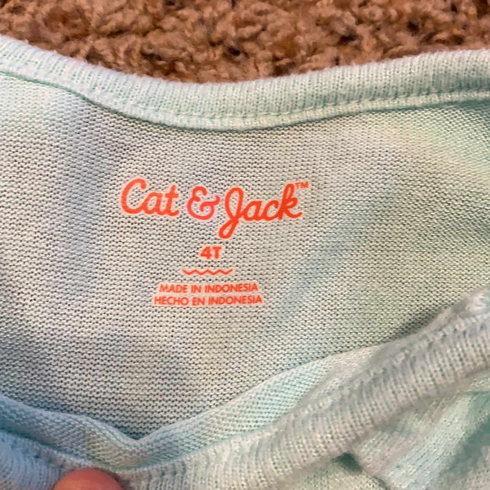 Cat and Jack crystal blue top - Picture 2 of 3